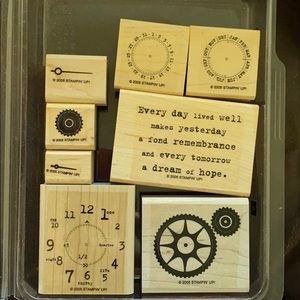 2005 Stampin’ Up! “It’s About Time” 8 pc set